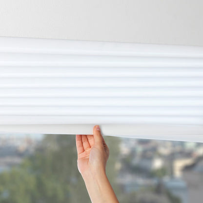 (2 PACK) IKEA SCHOTTIS Pleated blind, white, 90x190 cm (35 ½x74 ¾ ")