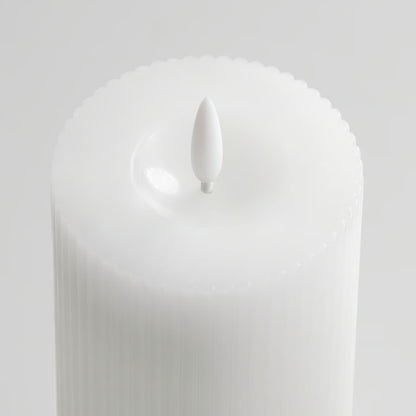 IKEA SILVERMÅS LED pillar candle, set of 3, battery operated white