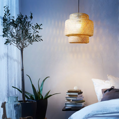 IKEA SINNERLIG Pendant lamp, bamboo/handmade, 27 cm (11 ")