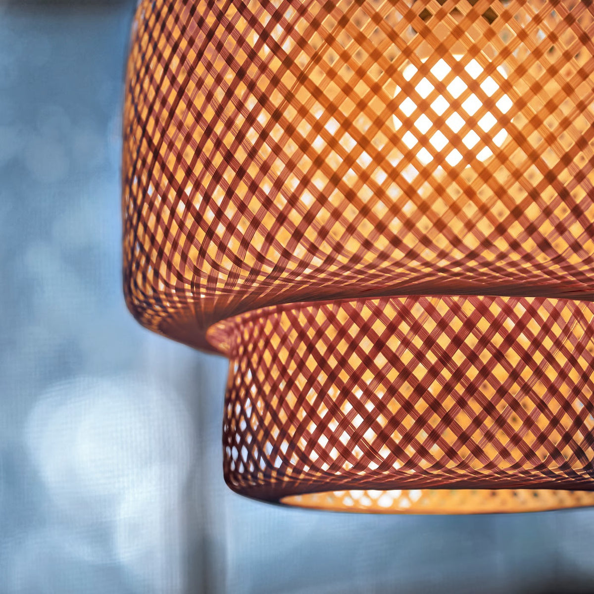 IKEA SINNERLIG Pendant lamp, bamboo/handmade, 27 cm (11 ")