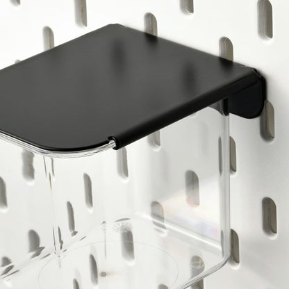 (3 Piece) IKEA SKÅDIS Container with lid, transparent/black