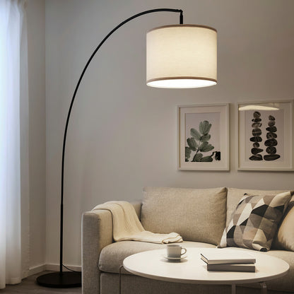IKEA SKAFTET Floor lamp base, arched, black
