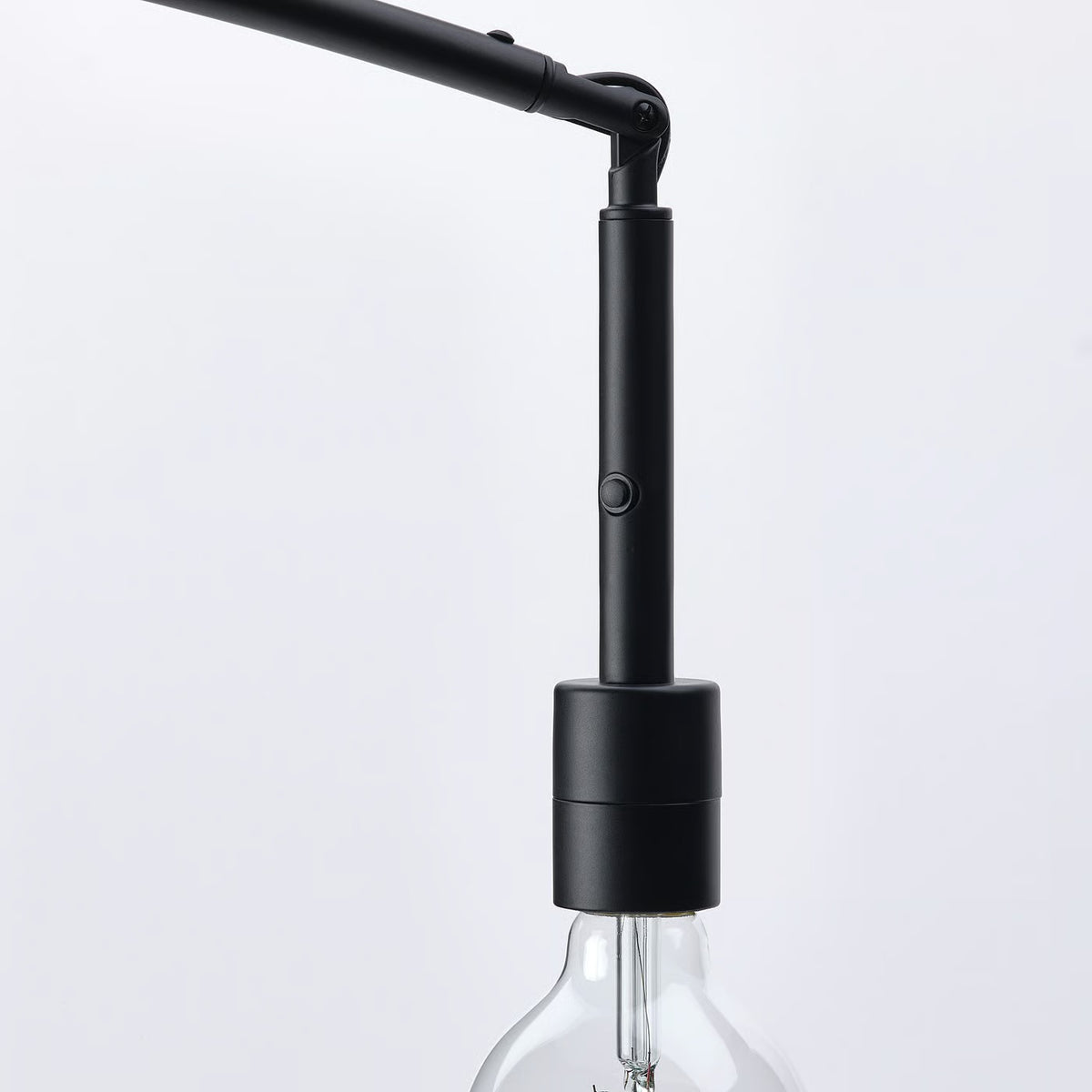 IKEA SKAFTET Floor lamp base, arched, black