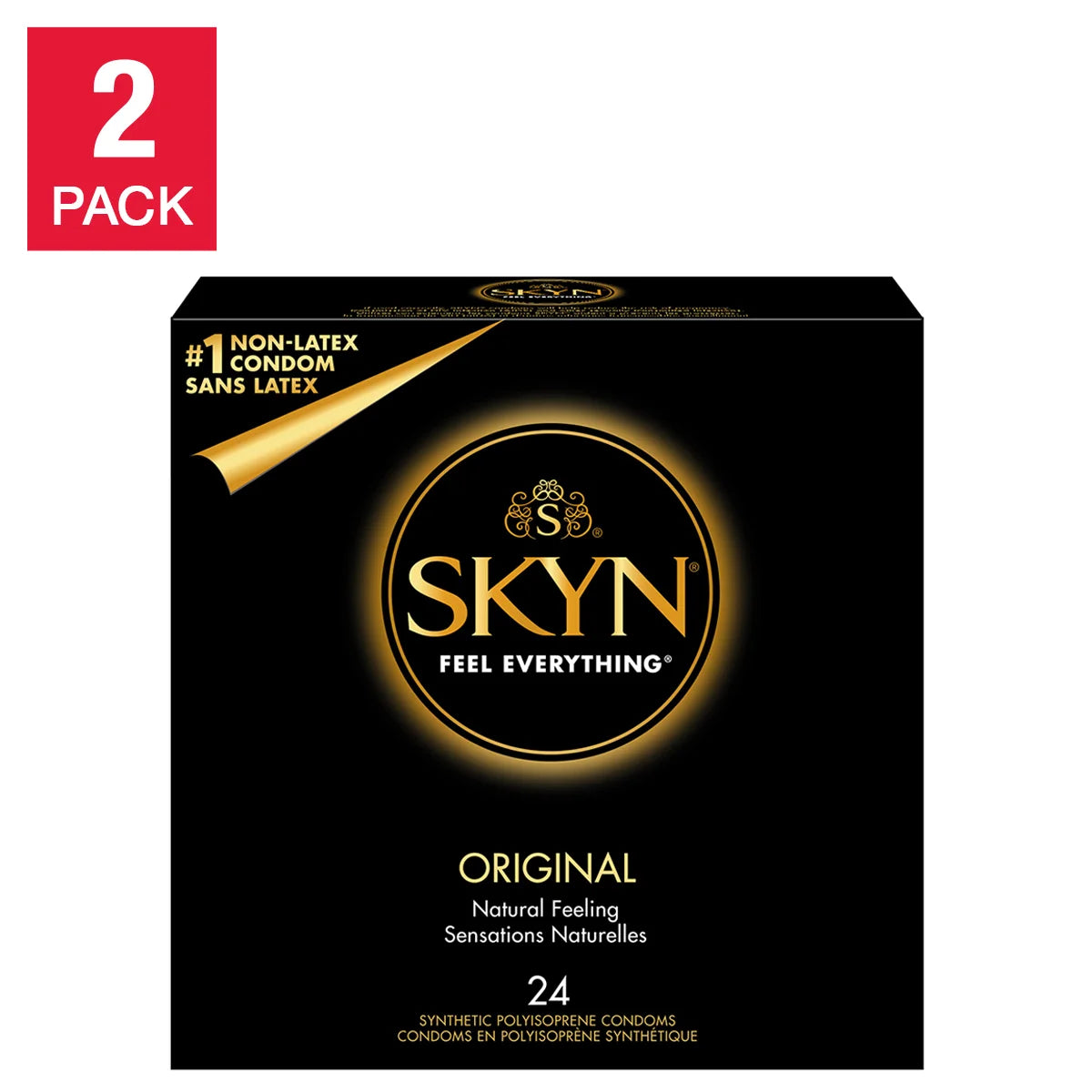 SKYN Original Latex-Free Lubricated Condoms, 2 x 24 Condoms