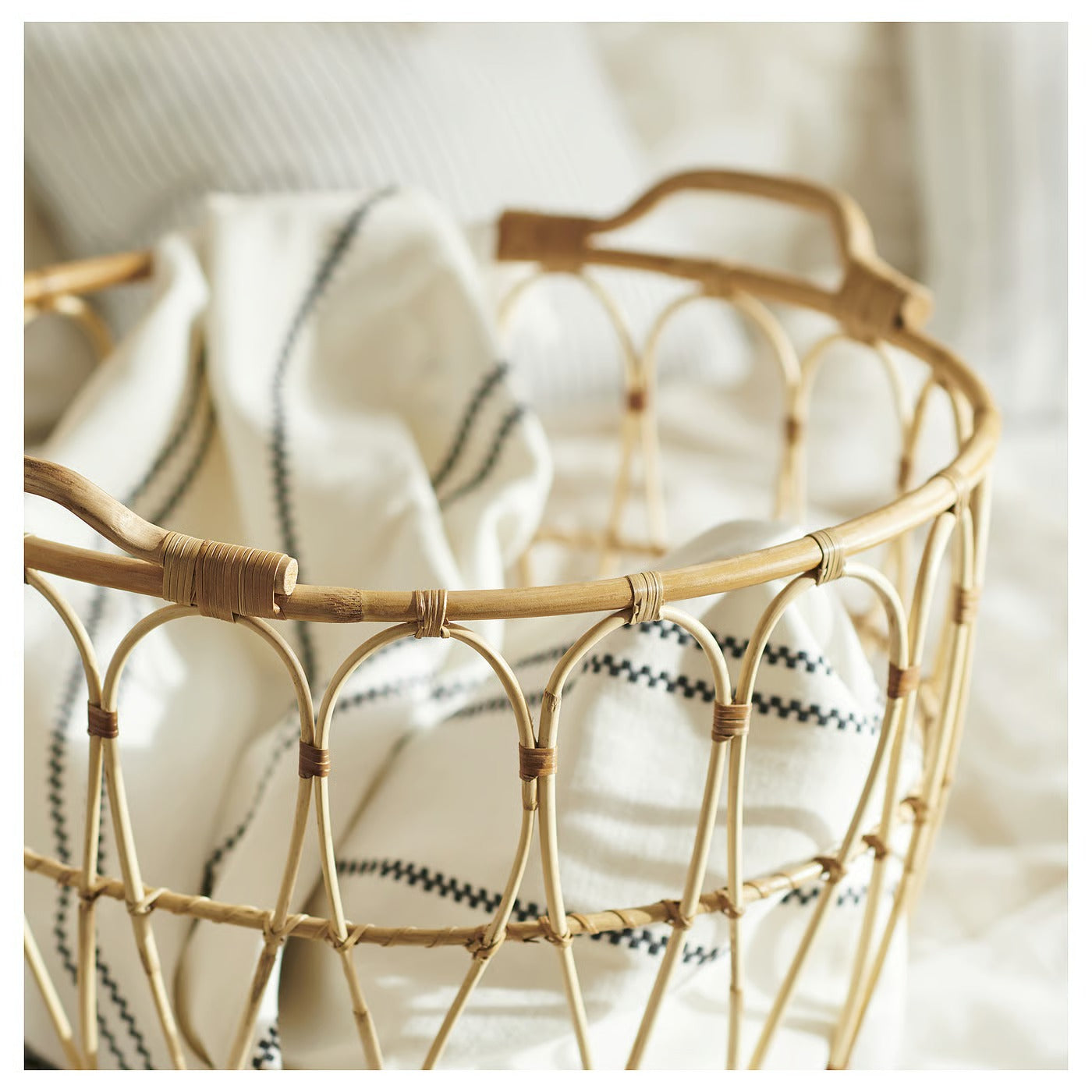 IKEA SNIDAD Basket, rattan, 54x39 cm (21 ¼x15 ¼ ")
