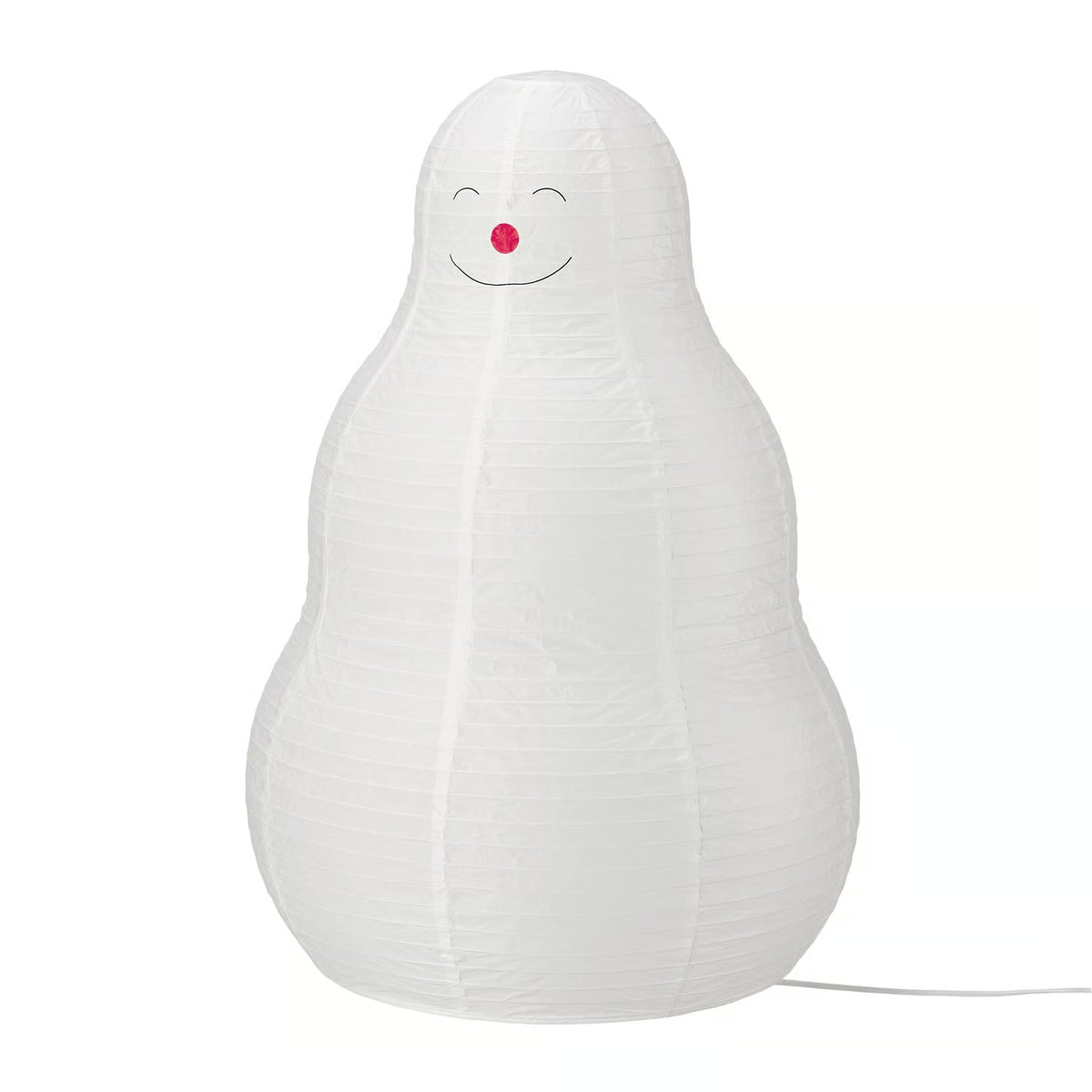 IKEA STRÅLA Snowman Floor Lamp with Rice Paper Shade, Christmas Holiday Decorative Lighting, 81 cm (32 in)