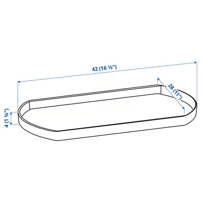 IKEA SNURRAD Storage turntable, transparent