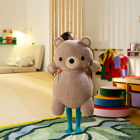 IKEA GREJSIMOJS Soft toy, bear/beige, 100 cm (39 ¼ ")