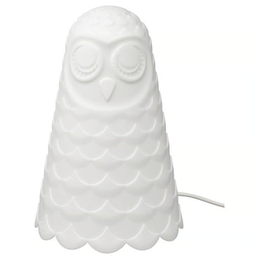 IKEA SOLBO Table lamp, white/owl, 23 cm (9 ")