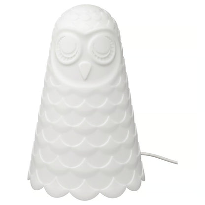 IKEA SOLBO Table lamp, white/owl, 23 cm (9 ")