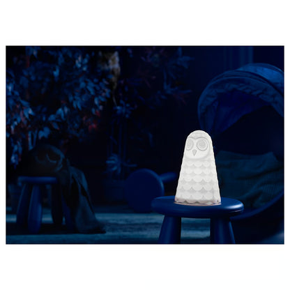 IKEA SOLBO Table lamp, white/owl, 23 cm (9 ")
