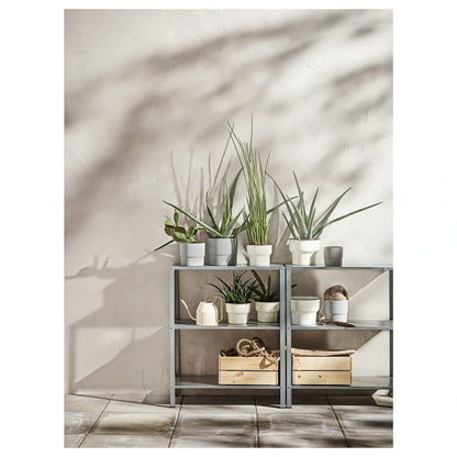 IKEA 3-Tier Steel Shelf Unit, Indoor & Outdoor Storage Rack, 60 × 27 × 74 cm,