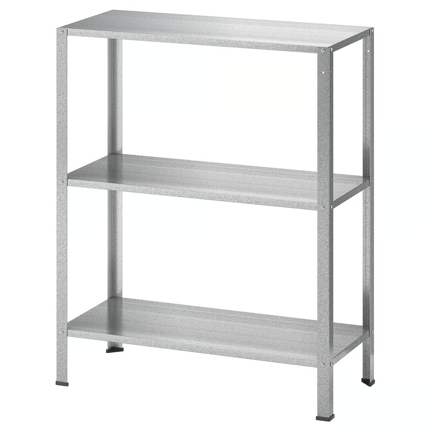 IKEA 3-Tier Steel Shelf Unit, Indoor & Outdoor Storage Rack, 60 × 27 × 74 cm,
