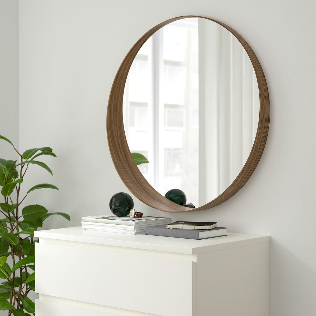 IKEA STOCKHOLM Mirror, walnut veneer, 80 cm (31 1/2 ")