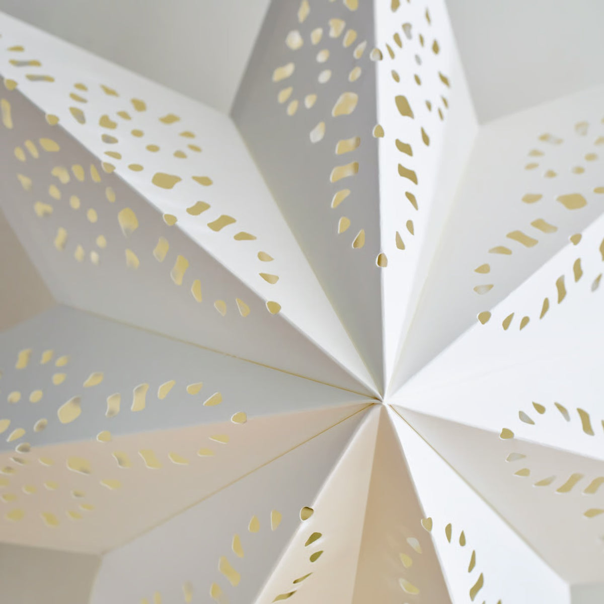 IKEA 48 cm Star-Shaped Paper Lamp Shade, Lace White, Indoor Decorative Hanging Shade