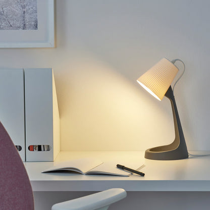 IKEA SVALLET Work lamp, Dark Gray - White