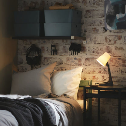 IKEA SVALLET Work lamp, Dark Gray - White