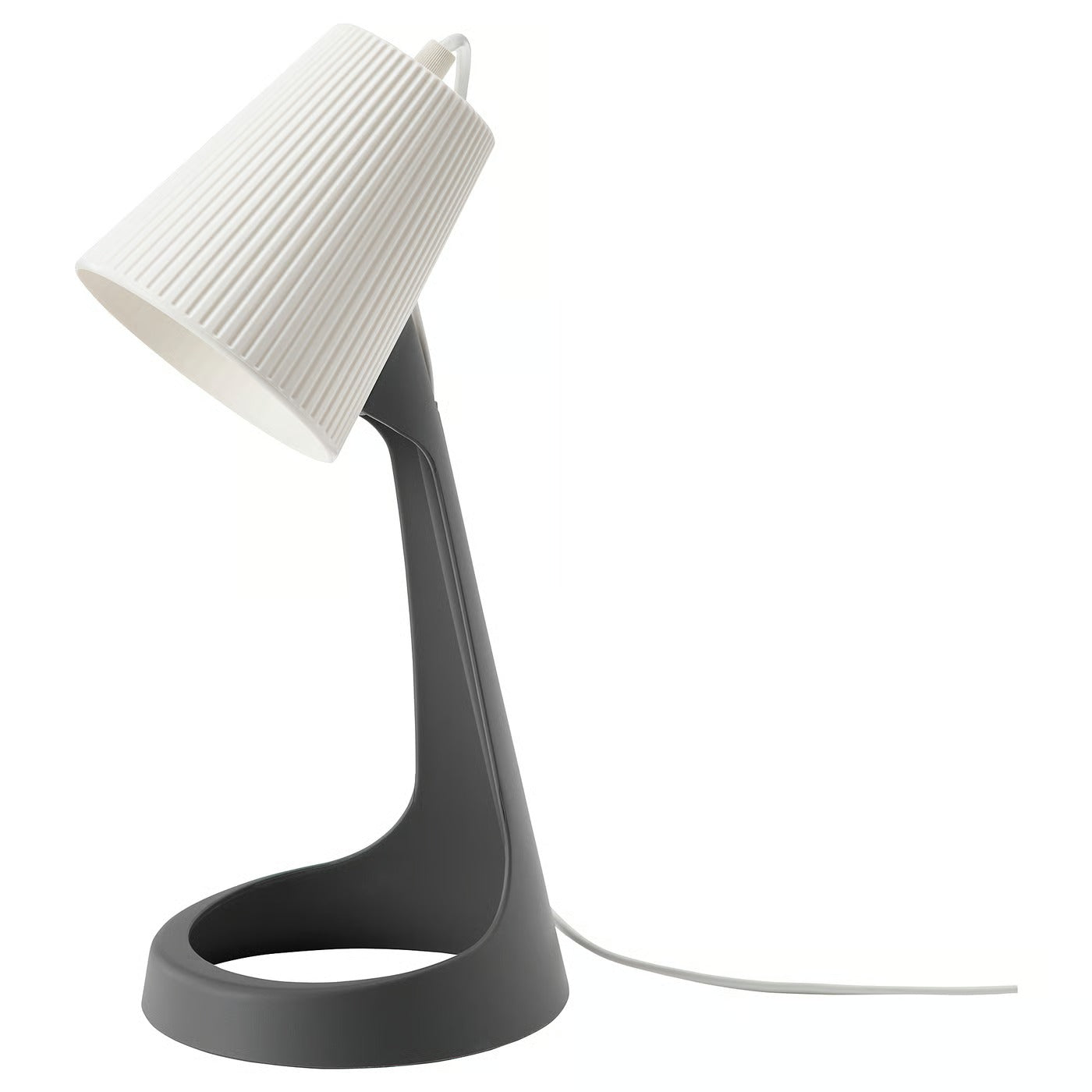 IKEA SVALLET Work lamp, Dark Gray - White
