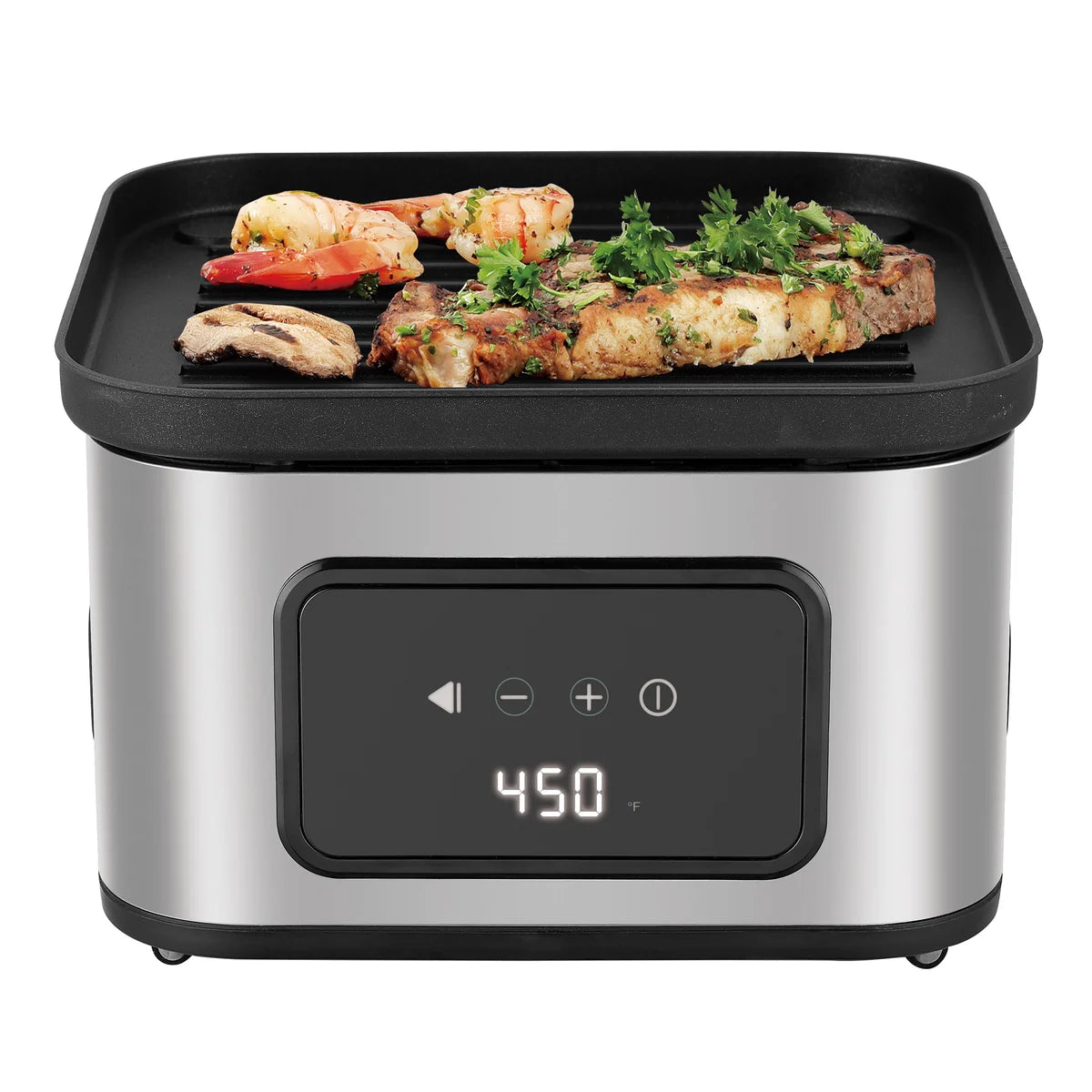 Salton Flip and Cook 3-in-1 Air Fryer, Grill and Dehydrator