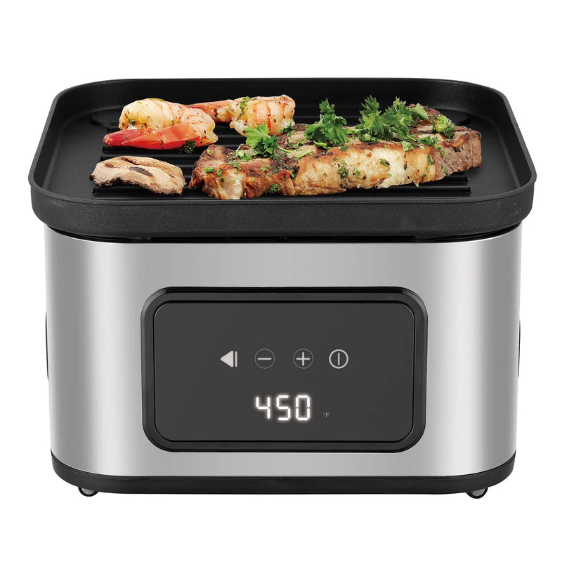 Salton Flip and Cook 3-in-1 Air Fryer, Grill and Dehydrator