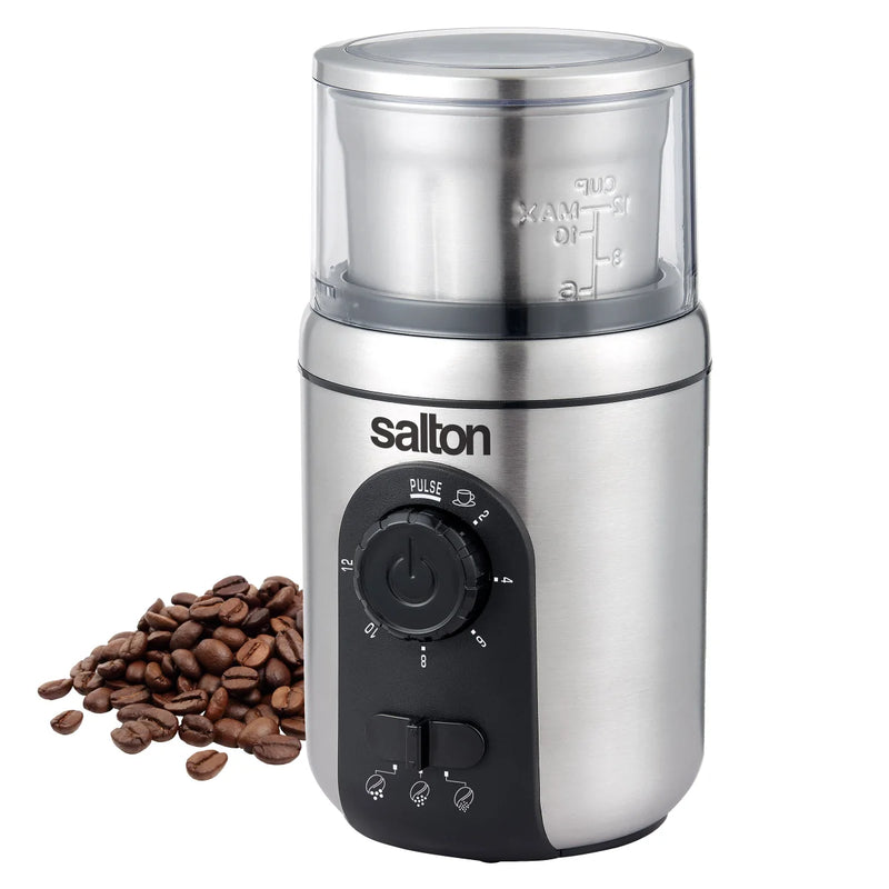 Salton Stainless Steel Smart Coffee Grinder