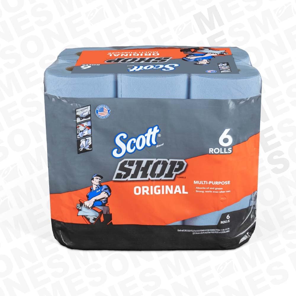 Scotts Kimberly Clark 75146 Blue Shop Towels On A Roll 6 Pack