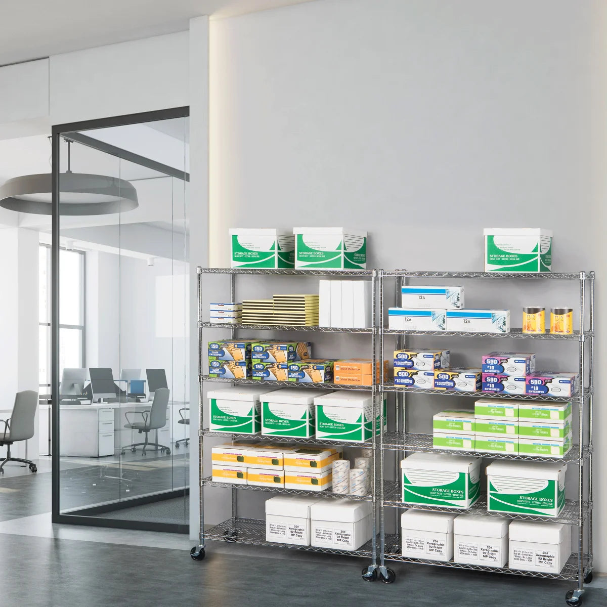 Seville 6-Tier Steel Shelving Rack