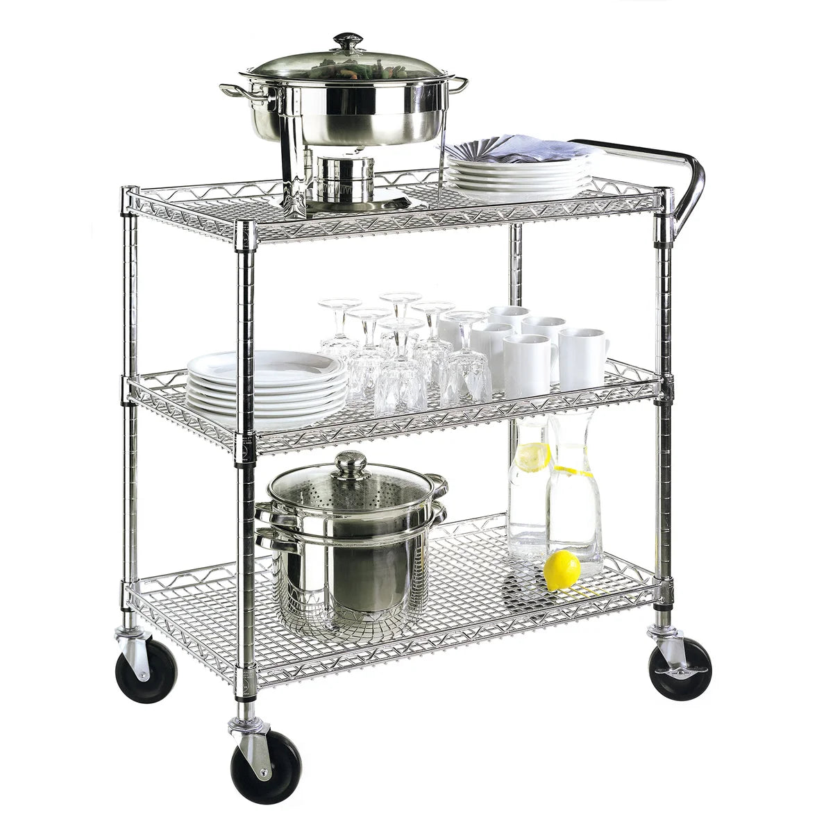 Seville Classics 3-Shelf Utility Cart