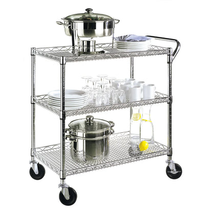 Seville Classics 3-Shelf Utility Cart