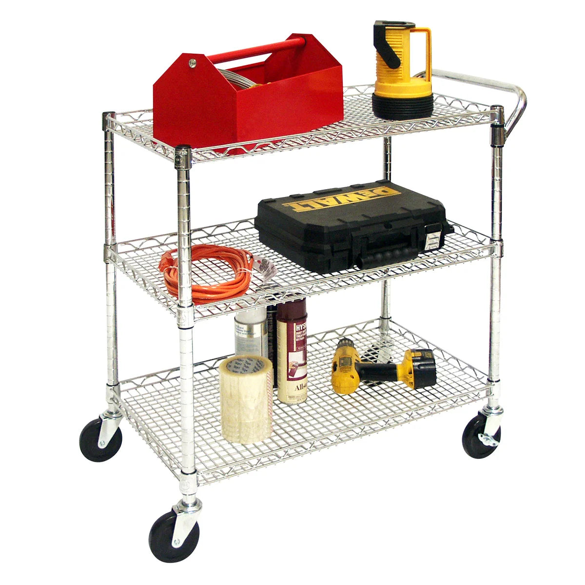 Seville Classics 3-Shelf Utility Cart