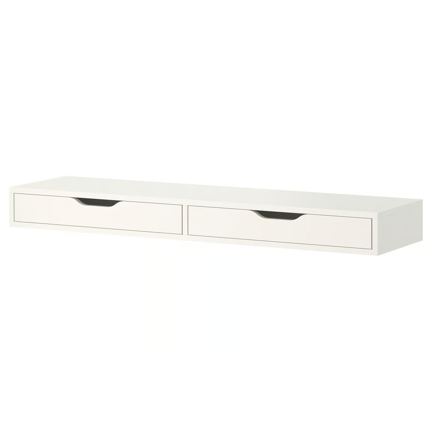 IKEA EKBY ALEX Shelf with drawers, white, 119x29 cm (46 7/8x11 3/8 ")