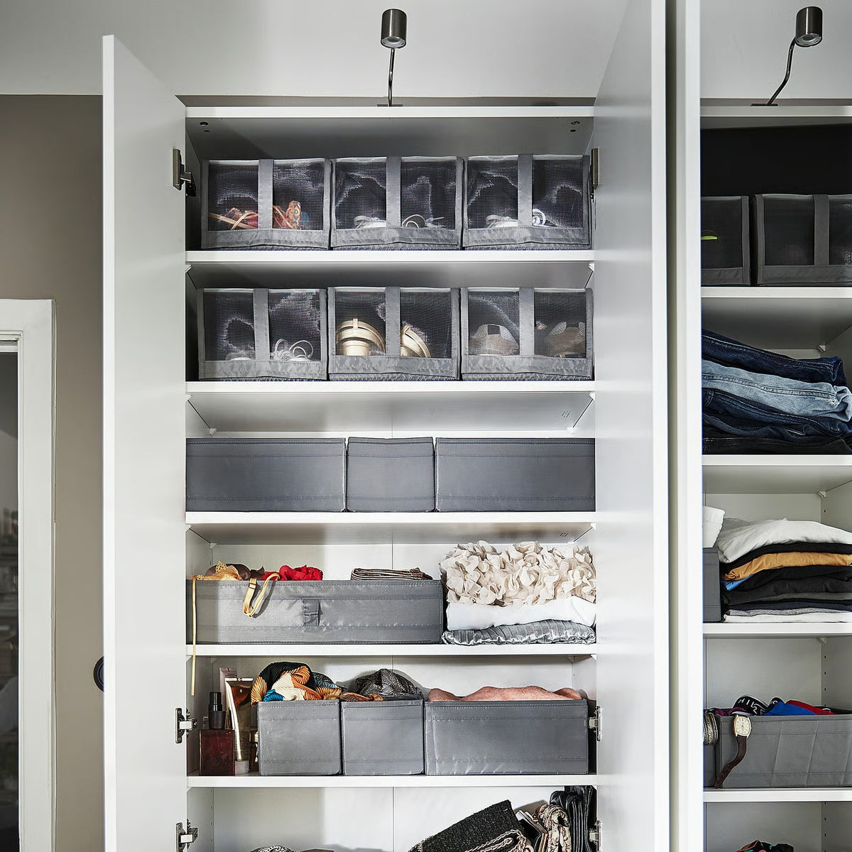IKEA SKUBB Shoe box, dark gray, 22x34x16 cm (8 ¾x13 ½x6 ¼ ")