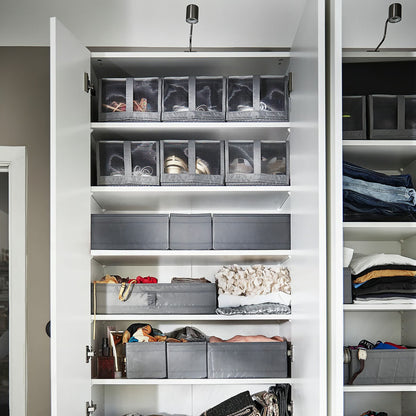 IKEA SKUBB Shoe box, dark gray, 22x34x16 cm (8 ¾x13 ½x6 ¼ ")