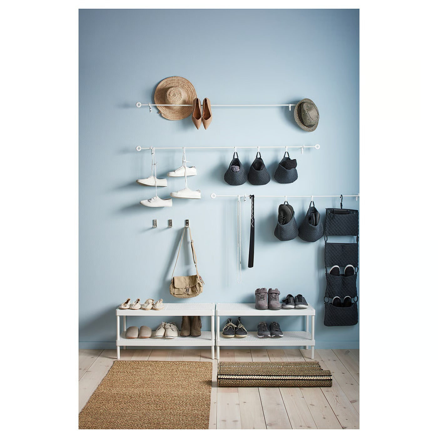 IKEA MACKAPÄR Shoe rack, white, 78x32x40 cm (30 3/4x12 5/8x15 3/4 ")