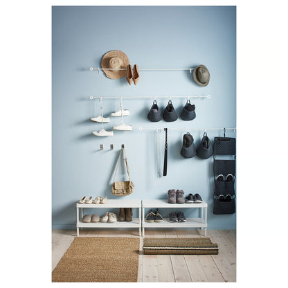 IKEA MACKAPÄR Shoe rack, white, 78x32x40 cm (30 3/4x12 5/8x15 3/4 ")