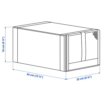 IKEA SKUBB Shoe box, white, 22x34x16 cm (8 ¾x13 ½x6 ¼ ")