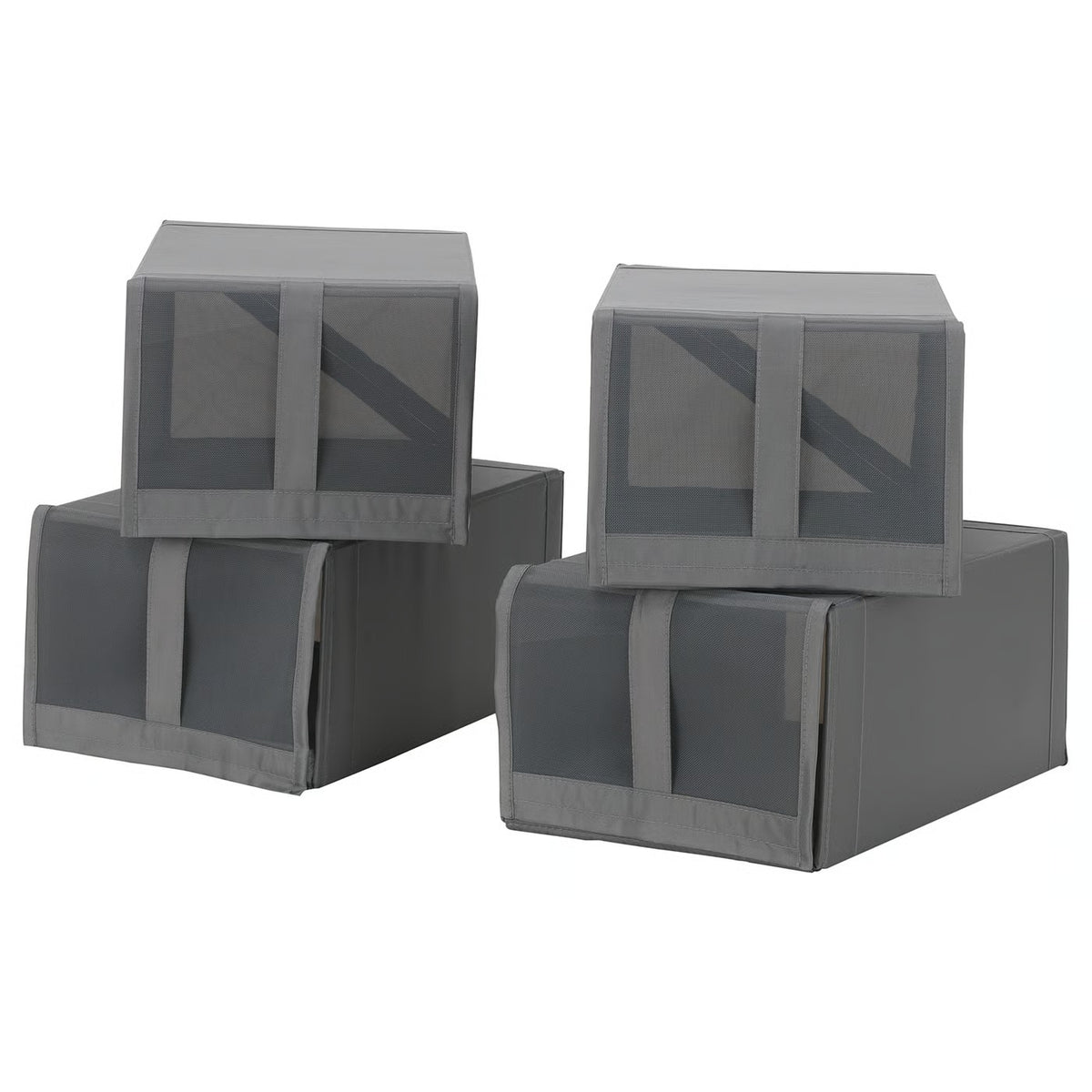 IKEA SKUBB Shoe box, dark gray, 22x34x16 cm (8 ¾x13 ½x6 ¼ ")