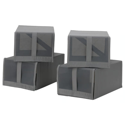 IKEA SKUBB Shoe box, dark gray, 22x34x16 cm (8 ¾x13 ½x6 ¼ ")