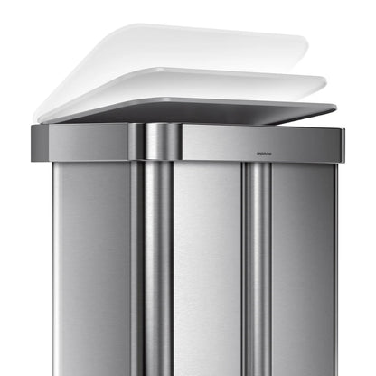 Simplehuman 58L Dual Compartment Step Trash Can