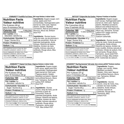 Skittles Assorted Candy Starburst and LifeSavers