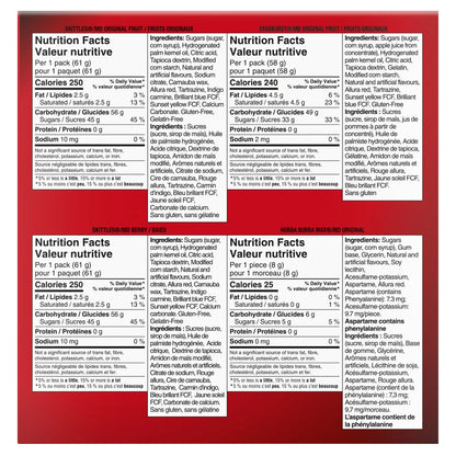 Skittles Starburst and Hubba Bubba Assorted Candy 1.1 kg