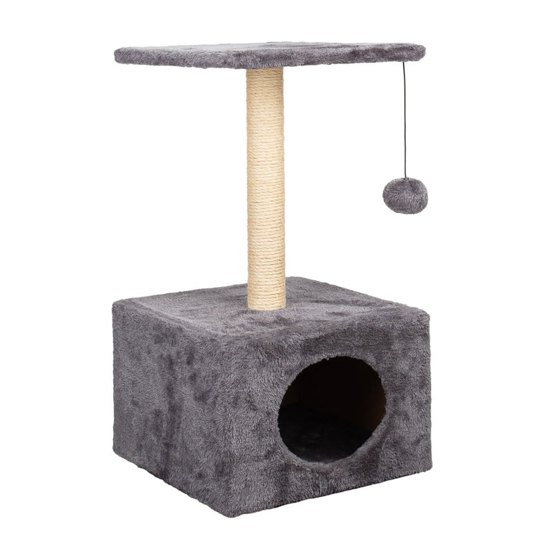 South Paw Cat Scratching Post and Nest, Grey