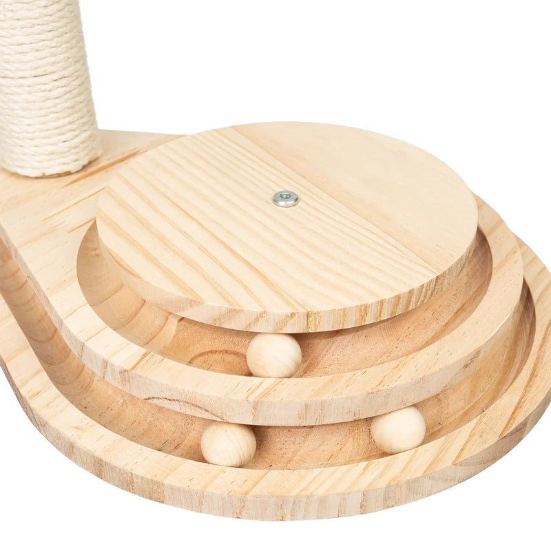 South Paw Wooden Cat Scratching Post