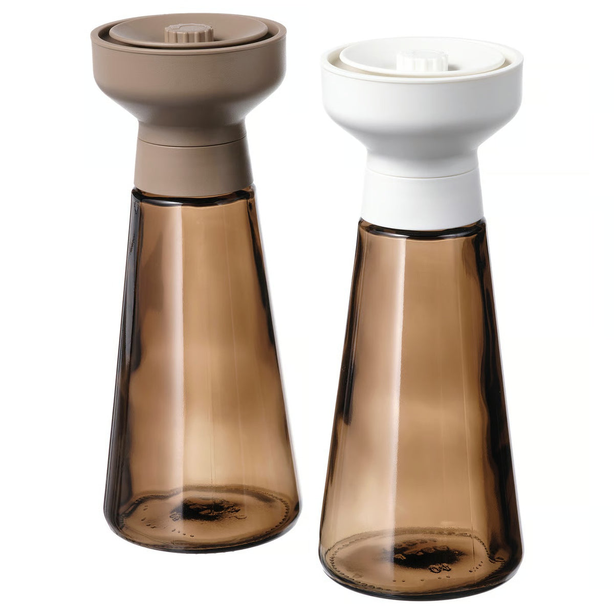 IKEA HALVTOM Spice mill, glass/brown, 19 cm (7 ½ ")