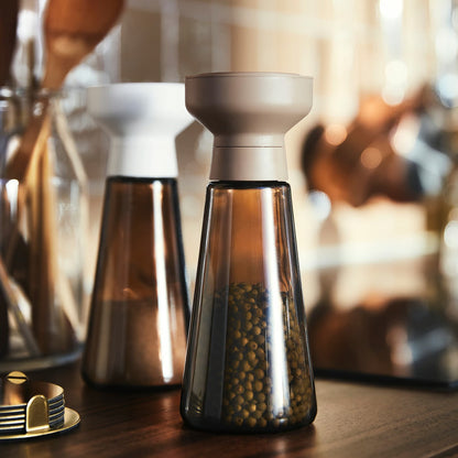 IKEA HALVTOM Spice mill, glass/brown, 19 cm (7 ½ ")