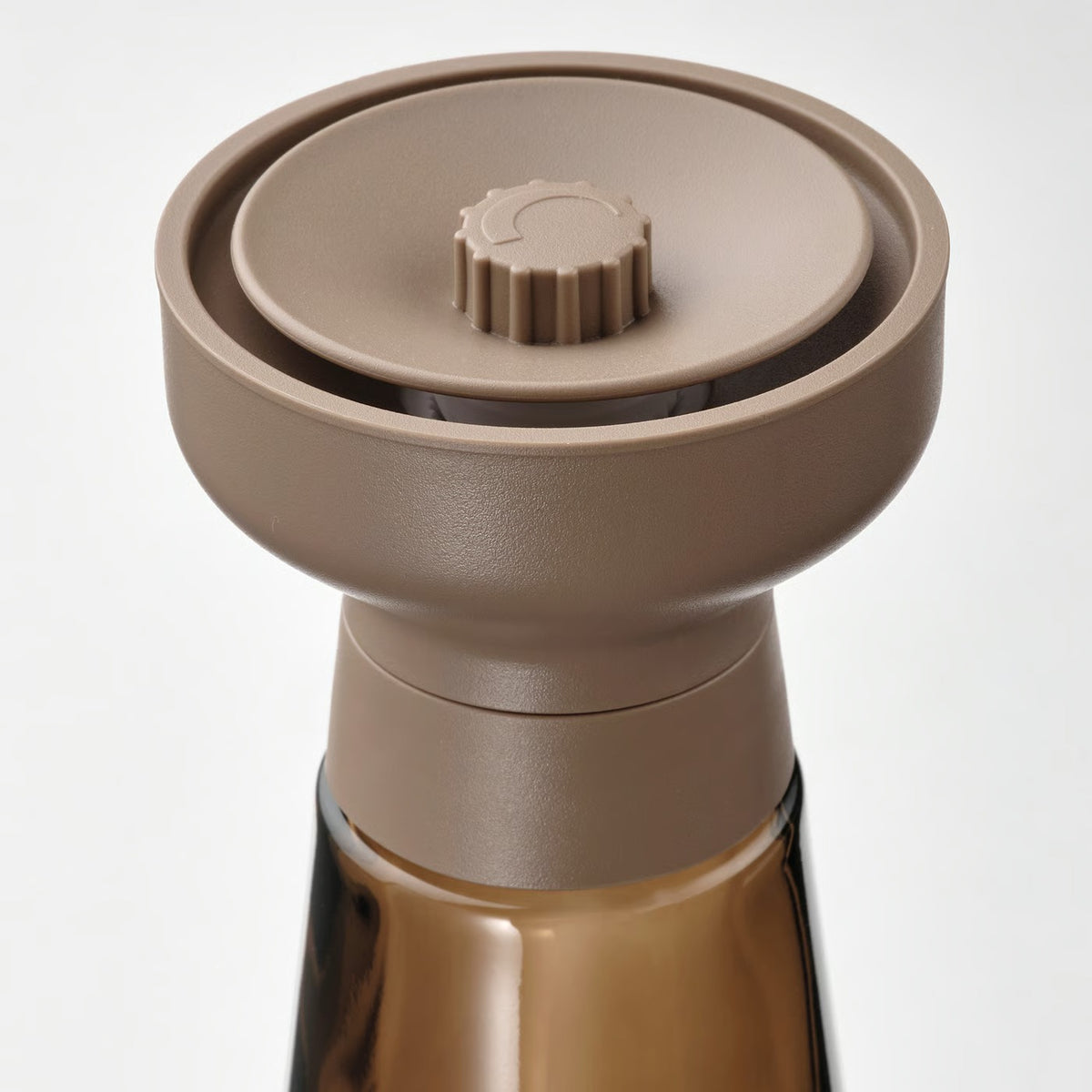 IKEA HALVTOM Spice mill, glass/brown, 19 cm (7 ½ ")
