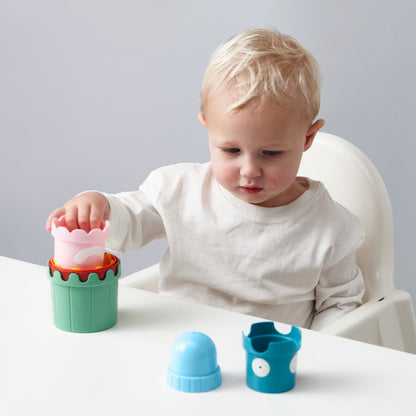 (7 Piece) IKEA Multicolor Stacking & Nesting Cups – Baby & Toddler Learning Toy