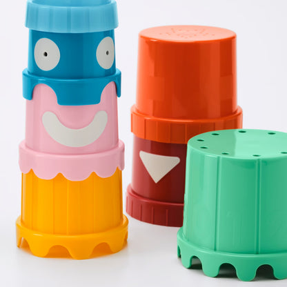 (7 Piece) IKEA Multicolor Stacking & Nesting Cups – Baby & Toddler Learning Toy