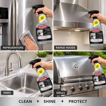 Weiman Stainless Steel Cleaner & Polish Spray, 651 mL