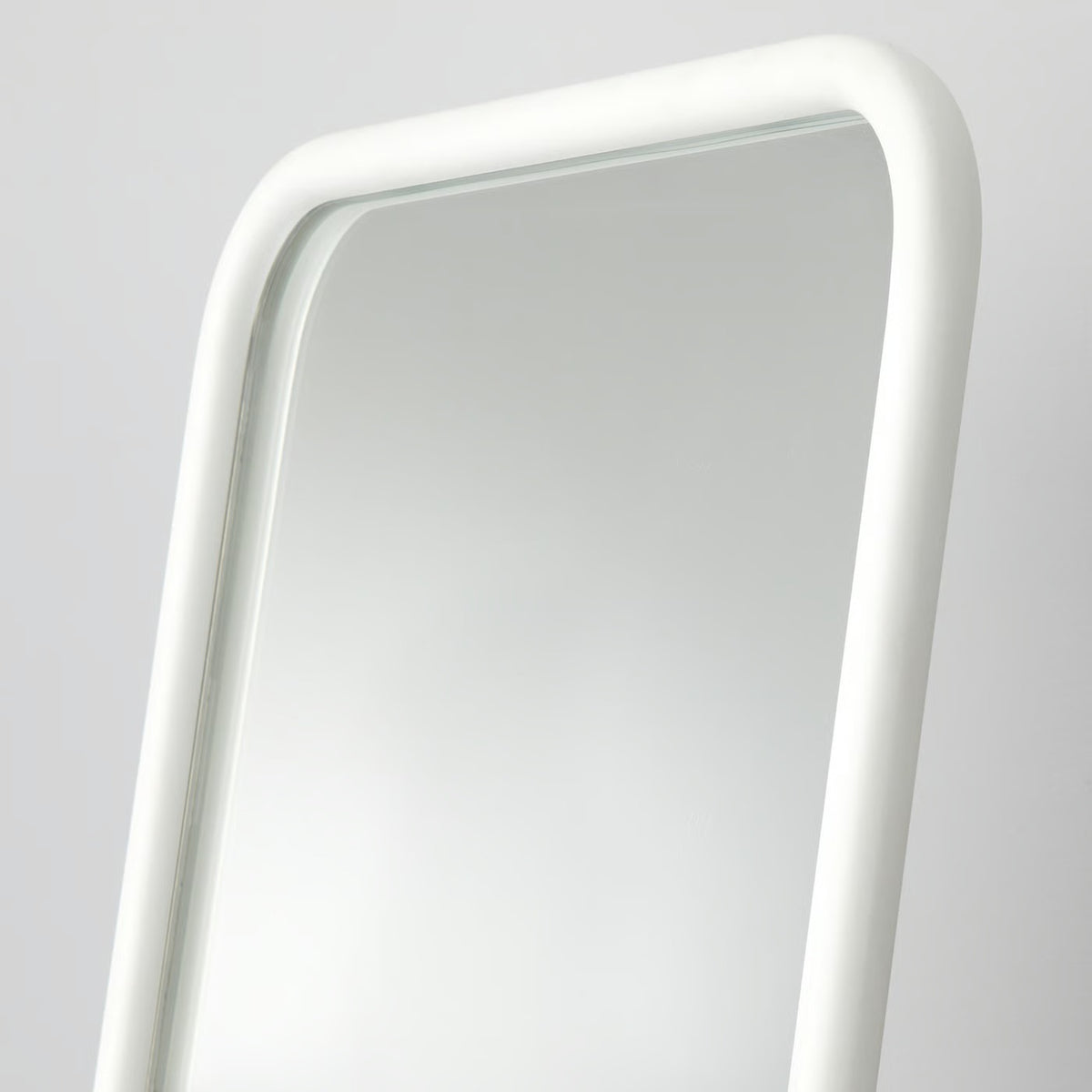 IKEA KNAPPER Standing mirror, white, 48x160 cm (18 7/8x63 ")